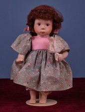 Vintage Franklin Mint Heirloom Doll Porzellan Mädchen Puppe