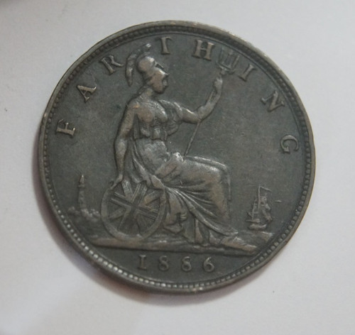 Großbritannien farthing 1886 - farthing,