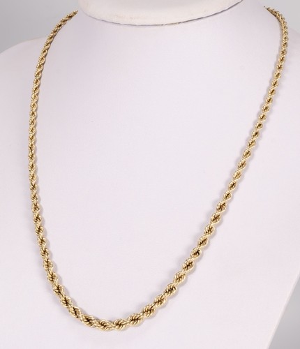 Kordelkette aus 585er gelbgold - aus,