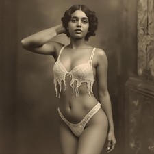 Dame Frau Model Vintage Retro