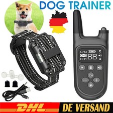 NEU Ferntrainer Erziehungshalsband Hunde Vibration & Ton Funktion bis 800M DHL