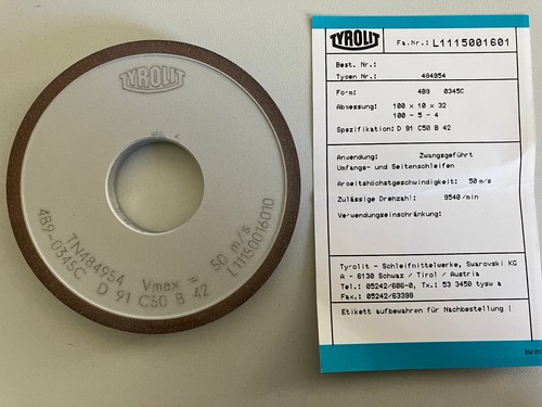 Tyrolit diamant schleifscheibe - tyrolit,