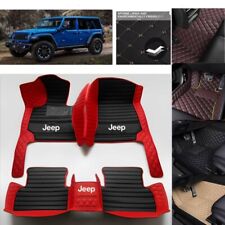 Automatten Für JEEP Wrangler Bj. 1997-2025 Teppiche Fußmatten Wasserdichte Pads