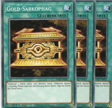 yugioh 3x Gold-Sarkophag