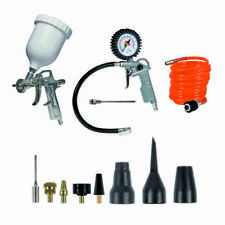 Einhell Druckluftset 12 tlg Kompressor Zubehör Reifenfüller Farbpistole 4139720
