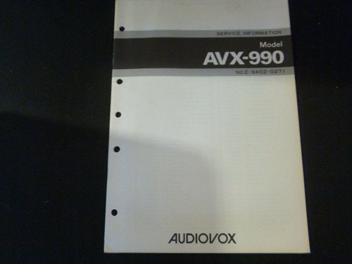 Original service manual - original,