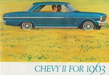 Autoprospekt CORVETTE Chevrolet "CHEVY II FOR 1963"