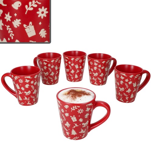 6er set advent kaffeebecher - advent,
