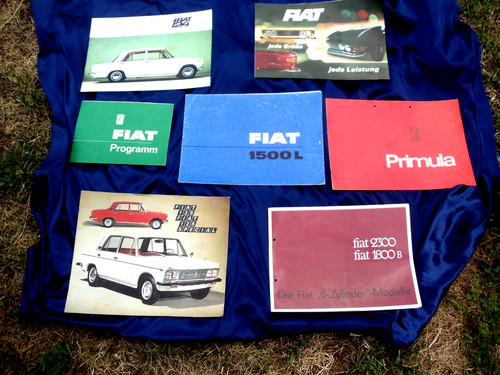 Prospekte fiat alt zustand - 7x,