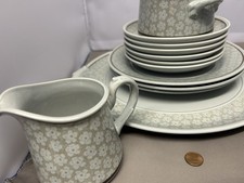 Villeroy Boch Dalarna 13x Teile ; Tortenplatte, Teller , Stövchen, Zucker Milch