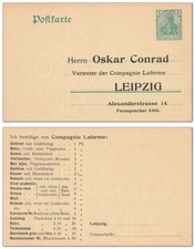 DR Ganzsache 5 Pf. Germania