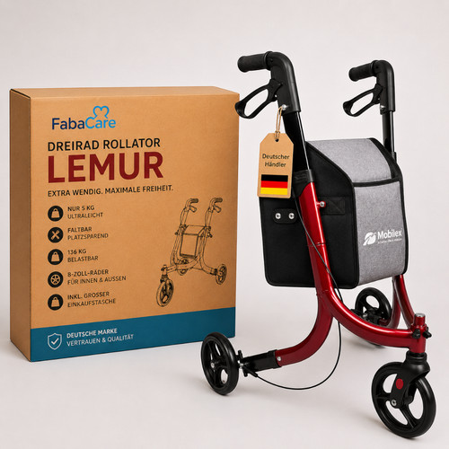 Dreirad rollator lemur - dreirad, 3-rad