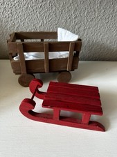 Puppenwagen und Schlitten für