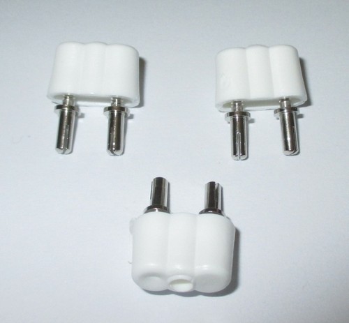 Stecker doppelt 6mm weiß 3 - stecker, 2,6mm