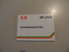 Kawasaki GPZ 1100 UT (ZX1100-A3) Betriebsanleitung Fahrerhandbuch Ausgabe 1984