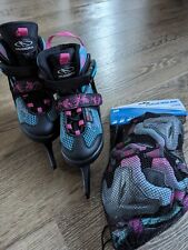 HUDORA Schlittschuhe Ice Skates Gr. 29-34 Floral 1x benutzt 6+  Wie Neu!