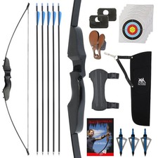 Pfeil und Bogen Set I Bogenschießen für Erwachsene Einsteiger Sportbogen 28lbs