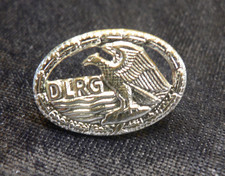 DLRG, DEUTSCHE LEBENSRETTUNGS - GESELLSCHAFT, SILBERFARBENE BROSCHE, Ges. Gesch.