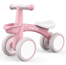 Baby-Laufrad , 12-24 Monate Kleinkind-Laufrad 4-Rad-Kleinkind-Fahrrad