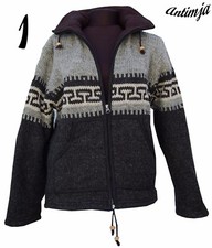 Winterjacke 100% Wolle Strick