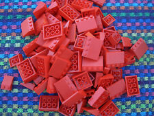 100 Lego Basic Dachsteine Dachziegel flach rot City Haus Schrägsteine 33°281222B