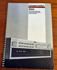 ⭐️⭐️⭐️ Revox B 160 Bedienungsanleitung ⭐️⭐️⭐️