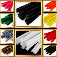 10 Stück Pfeifenreiniger ø 10 mm 30 cm Basteldraht Chenille Floristik Basteln