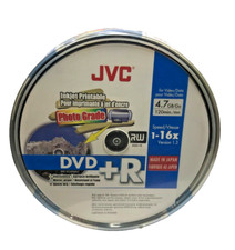 10 Taiyo Yuden JVC CMC PRO Glanz DRUCKBAR Leer DVD + R 16x 120min Discs JAPAN CB