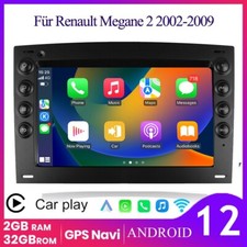 7" Für Renault Megane 2 2002-2009 GPS Sat Nav Android 12 Carplay Autoradio 32GB