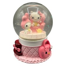 Sanrio Hello Kitty Schneekugel Jincheng Crafts Spieluhr Katzen Japan Rosa Selten