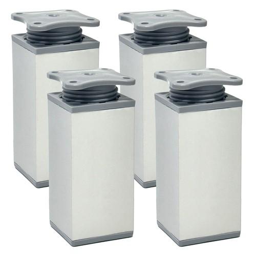 Möbelbeinfüße eckig - 4x,