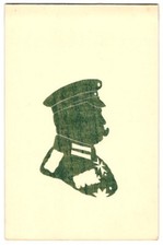 Scherenschnitt eines Soldaten