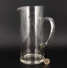 antiker Glas Maßkrug mit