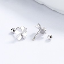 Ohrstecker kleeblatt mit - ohrstecker,