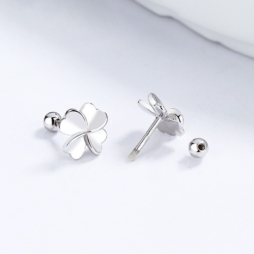 Ohrstecker kleeblatt mit - ohrstecker,