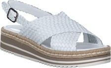 PHILLIP HARDY ? SANDALEN •Niedrige Keilsandalen•LEDER WEIß• Gr. 40 /26cm • 249€