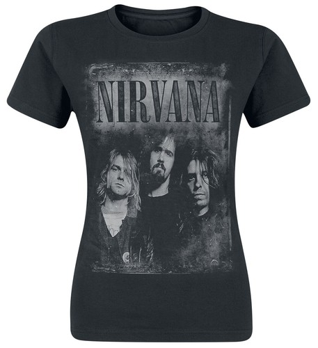 Nirvana shirt damen faded - damen,