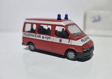 RIETZE 1/87 H0 PKW FORD TRANSIT BUS/BULLI FEUERWEHR EINSATZFAHRZEUG ROT