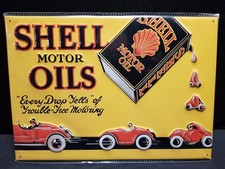 Shell Blechschild Motor Oils lim. Edition Motiv 1931 20x30 cm Aufl. 5.000