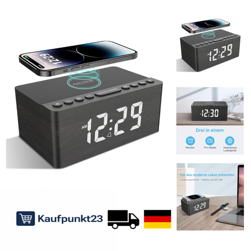 Radiowecker holz kabellos - radiowecker,