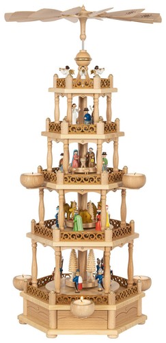 Teelichtpyramide christi - teelichtpyramide,