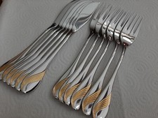 WMF Charme Cromargan Gold 6 Personen Fischbesteck Neuwertig - mehrere verfügbar