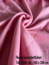 Spannbettlaken Fleece Rosa