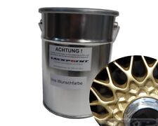 0,5L Wasserbasislack Spritzfertig RAL 1036 Metallic Gold BBS Autolack Wasser !