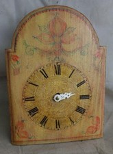 kleine Schilderuhr Wanduhr Ziffernblatt alt