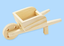 Holz Schubkarre Miniatur ca