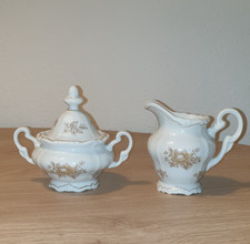Weimar C. & E. Carstens 1972-1981 Porzellan Zuckerdose & Milchkanne Vintage