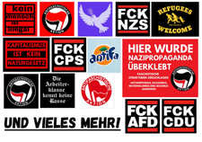 100x Linke Sticker - FCK NZS - FCK AFD - Stickerbombe - Antifa Aufkleber - 161