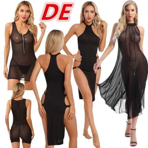 Damen transparent kleid - de,