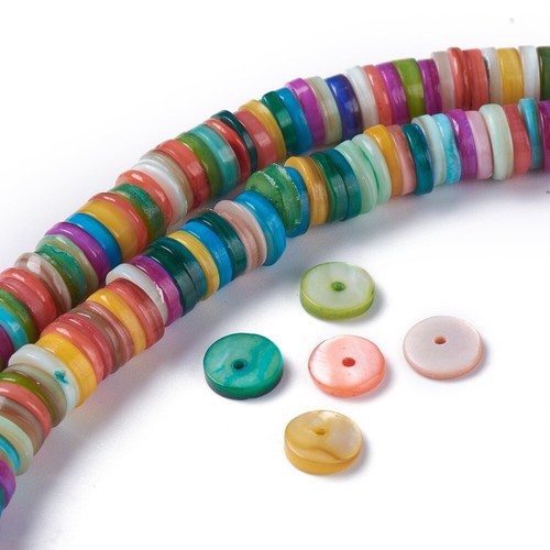 Strang muschschalenperlen bunt - strang,